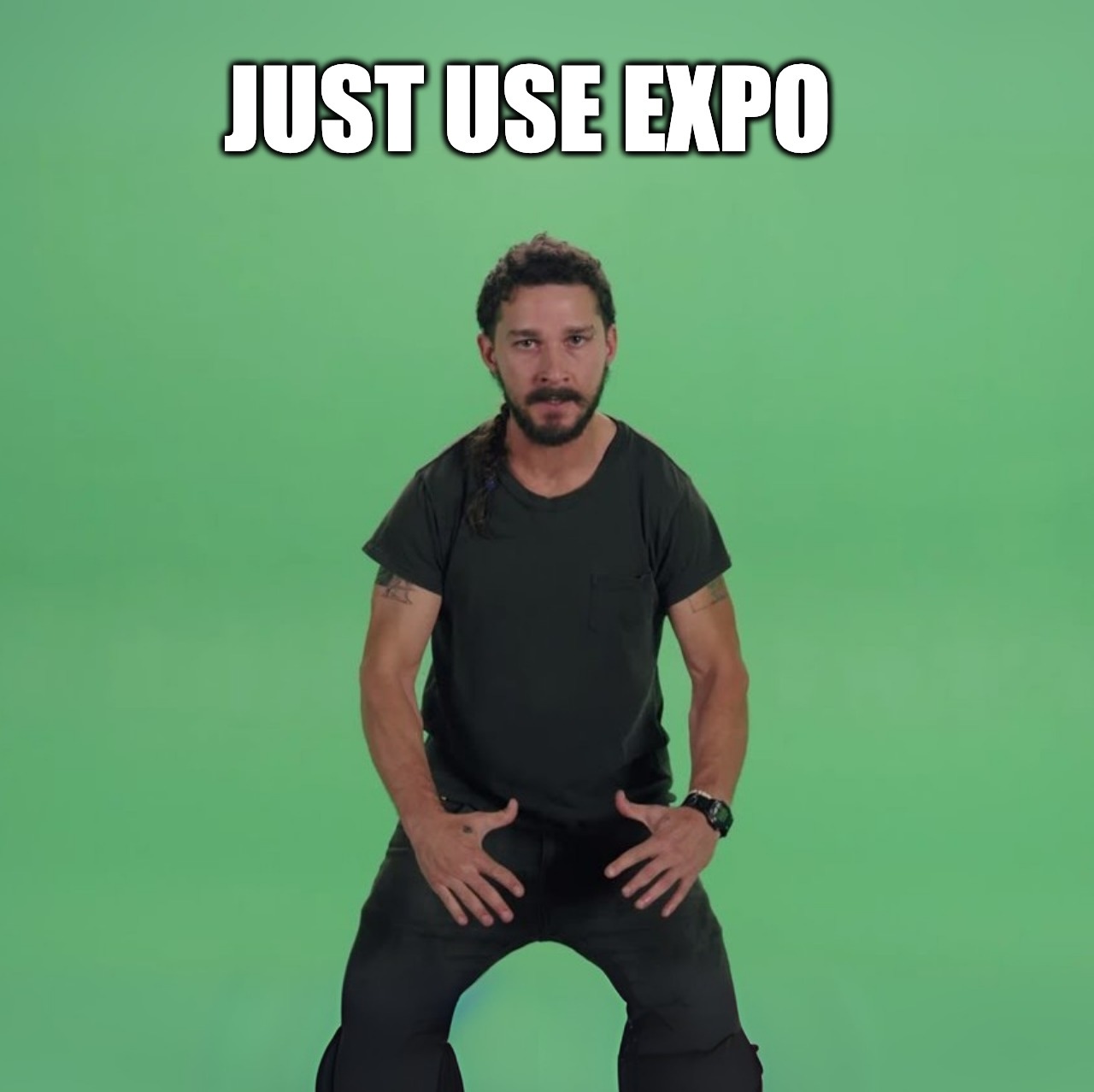 Just use Expo meme