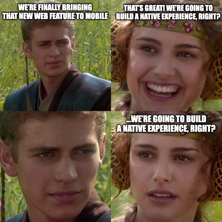 Anakin native experience meme