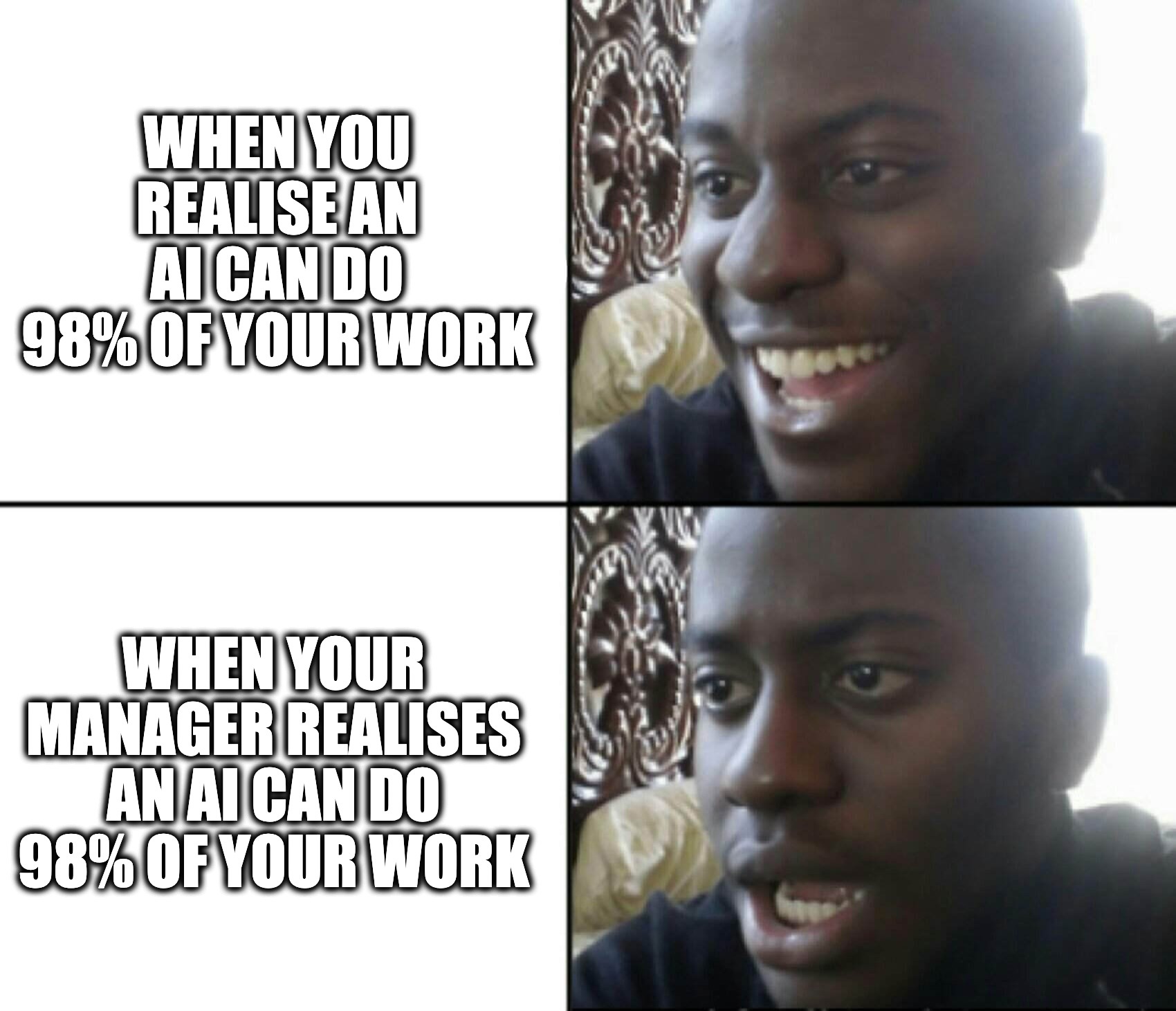 Ninety percent of your work meme